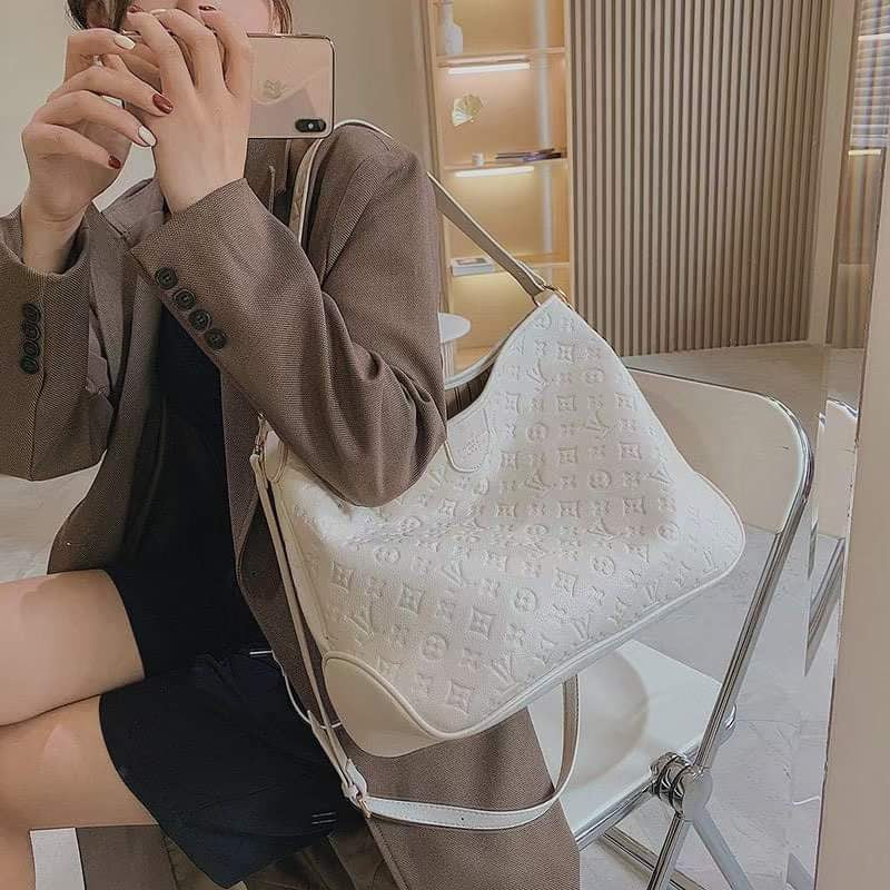 White LV purse