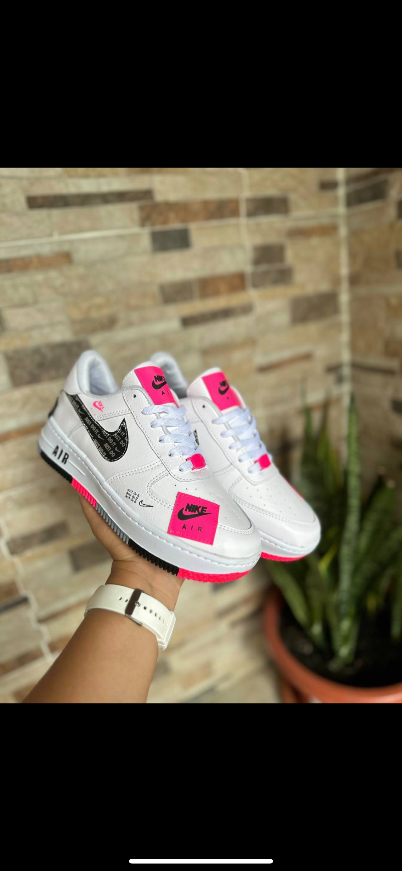 Kids White & Pink dunks