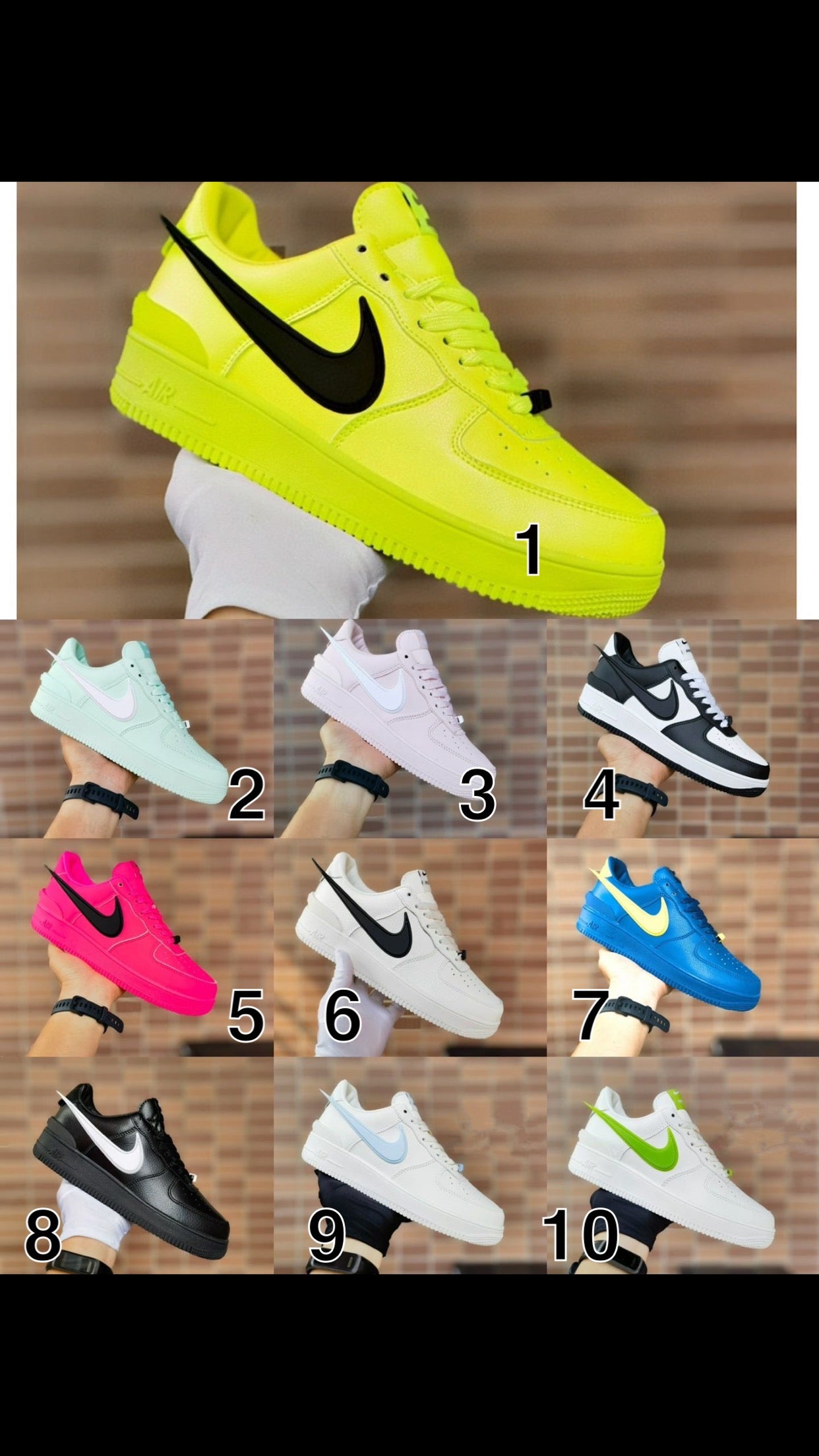 Neon Nike AF1