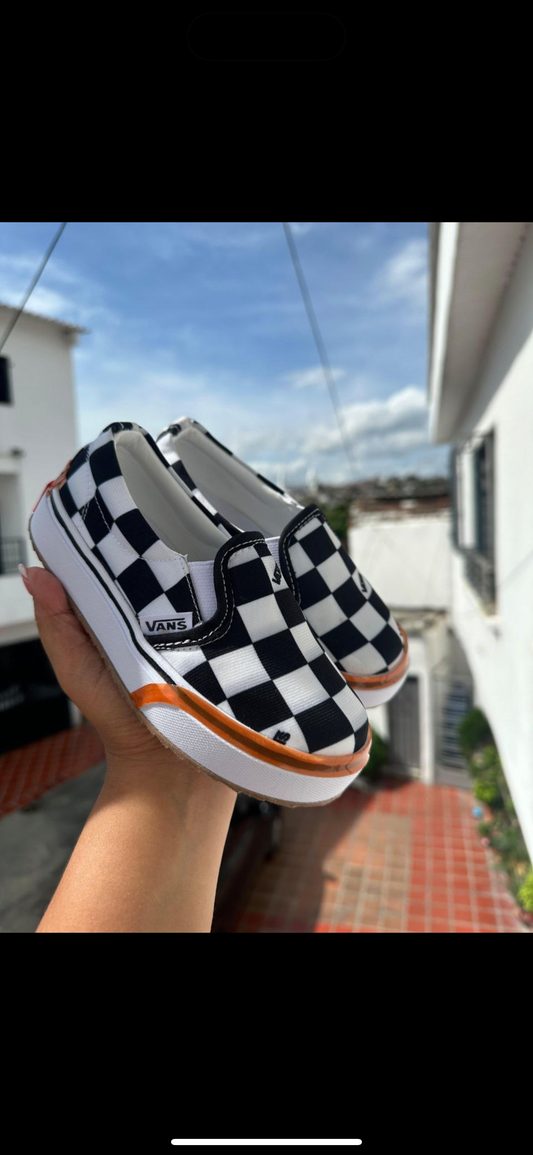 checkered vans